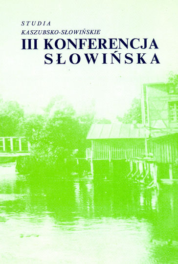 Okładka książki wydanej po III Konferencji Słowińskiej